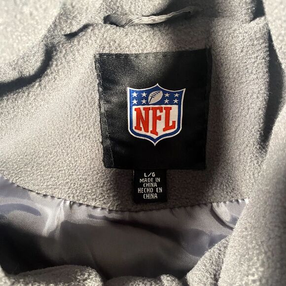 New York Giants Mens Large Full Zip Fleece Vest NFL Football Cold Weather - Picture 5 of 8